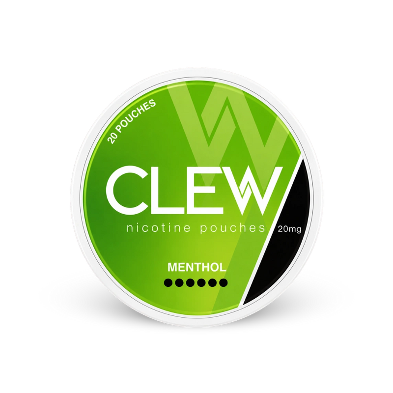 CLEW Menthol 20mg – puszka woreczków nikotynowych