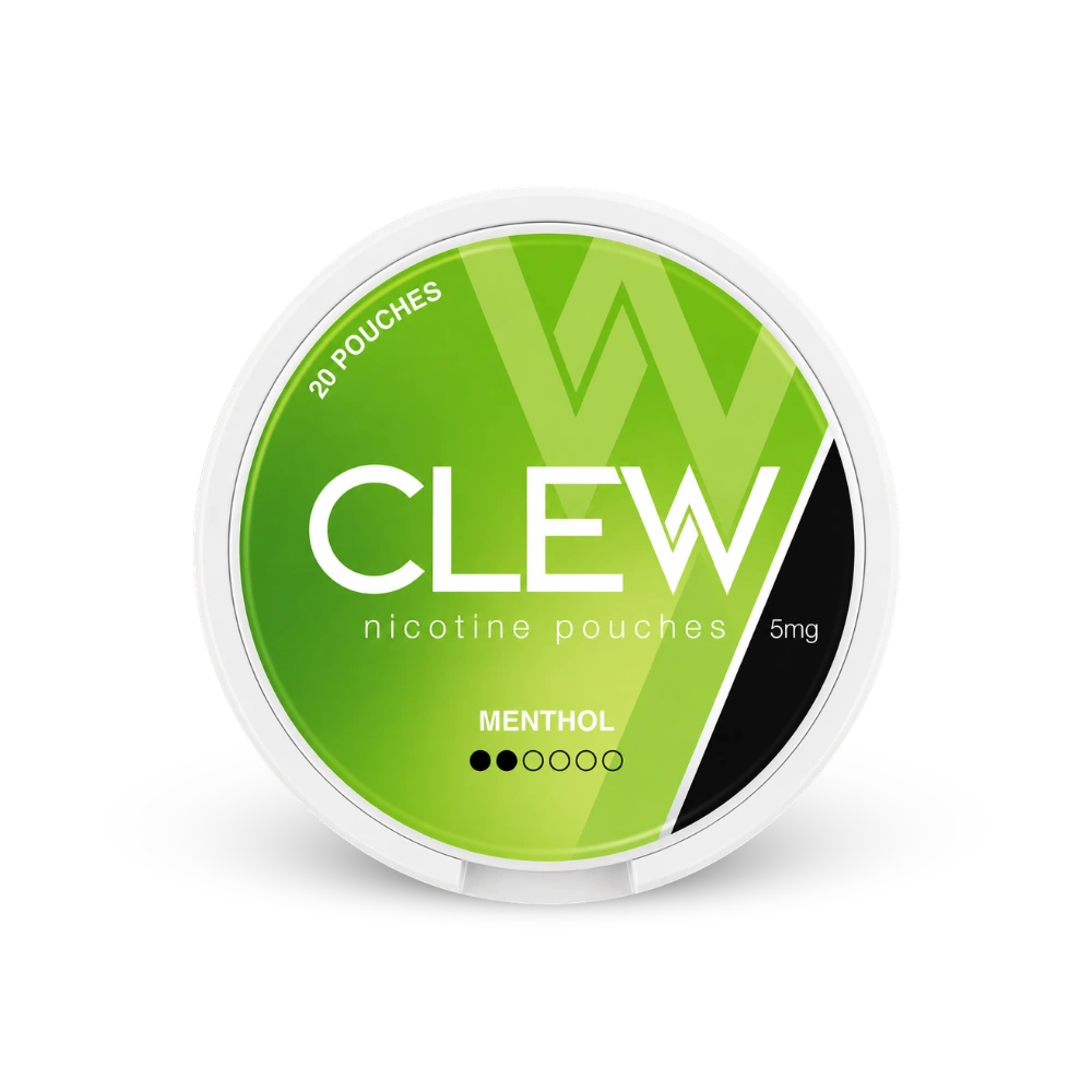 CLEW Menthol 5mg – puszka woreczków nikotynowych