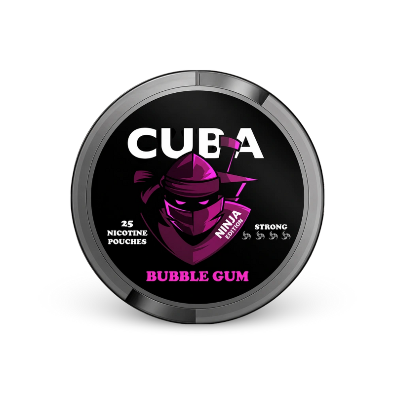 CUBA Ninja Bubble Gum Slim Strong – puszka woreczków nikotynowych