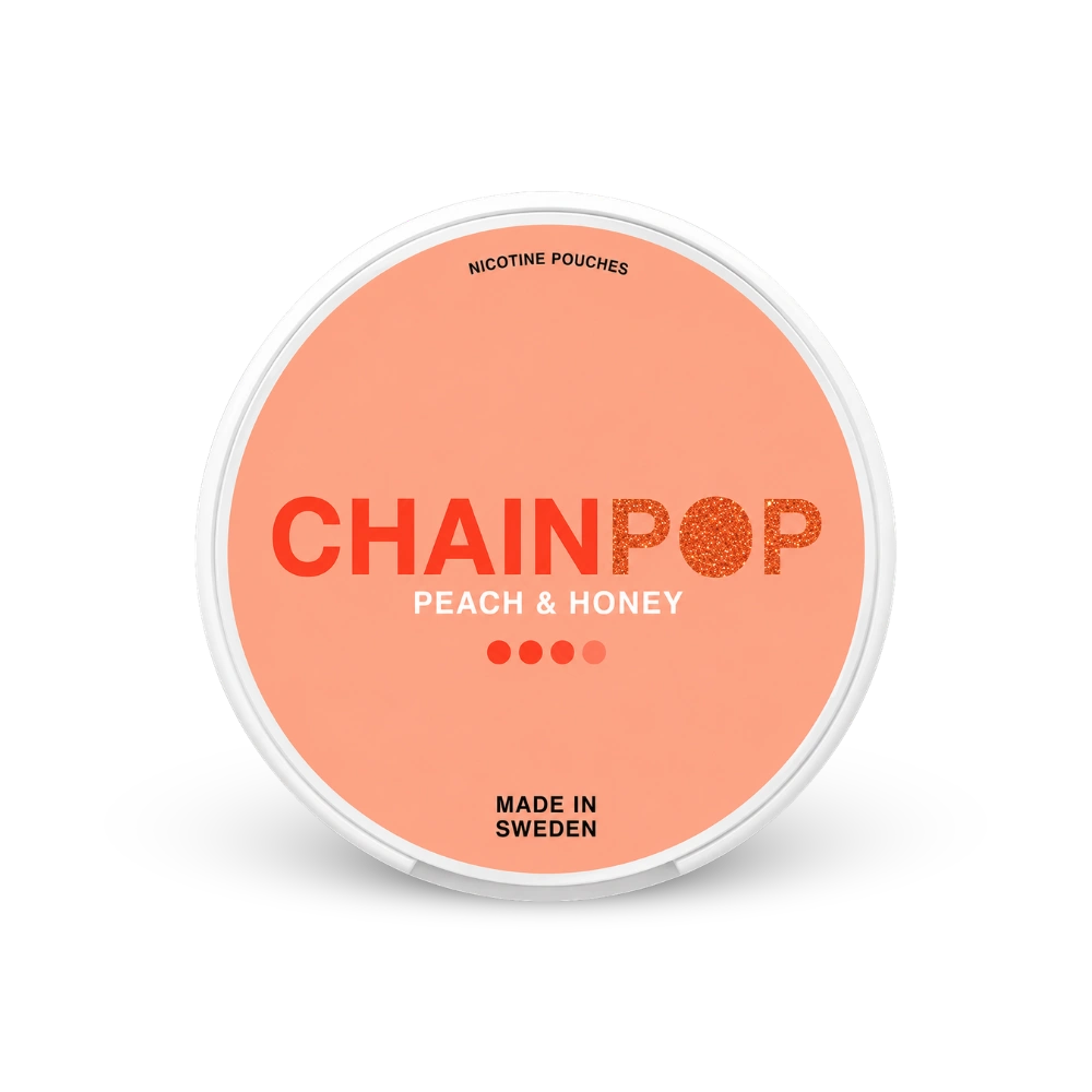 Chainpop Peach Honey – puszka saszetek nikotynowych