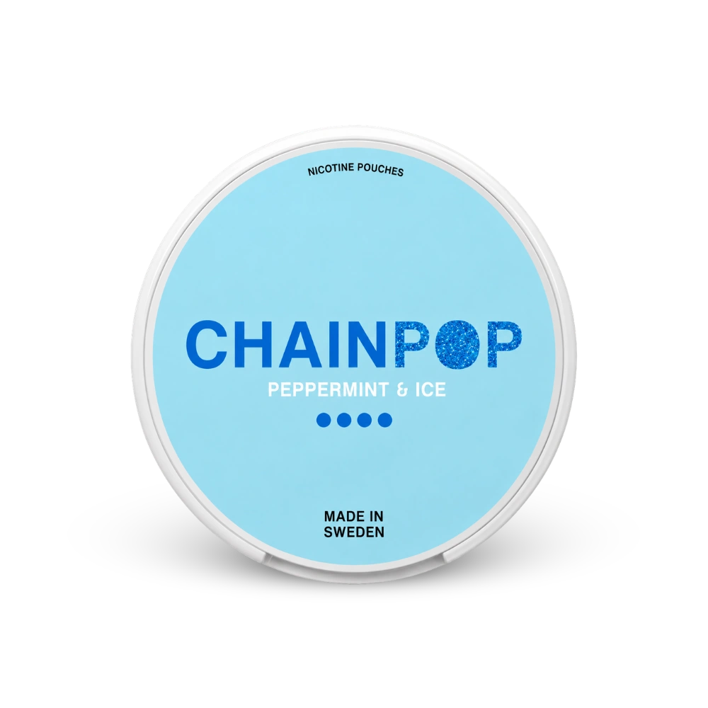 Chainpop Menta i Lód – puszka woreczków nikotynowych