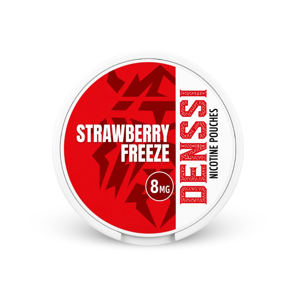 Denssi Strawberry Freeze 8mg – puszka woreczków nikotynowych
