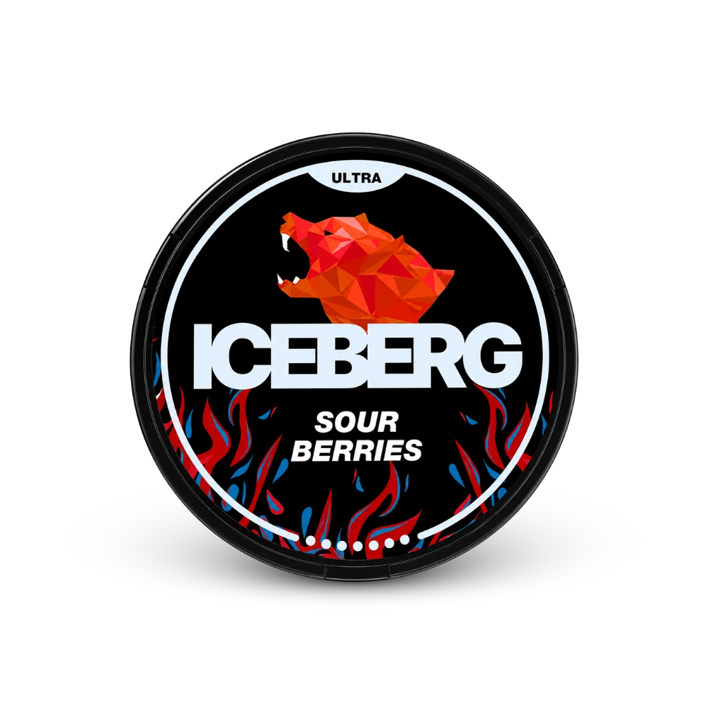 ICEBERG Sour Berries Ultra 70mg – puszka poduszek nikotynowych