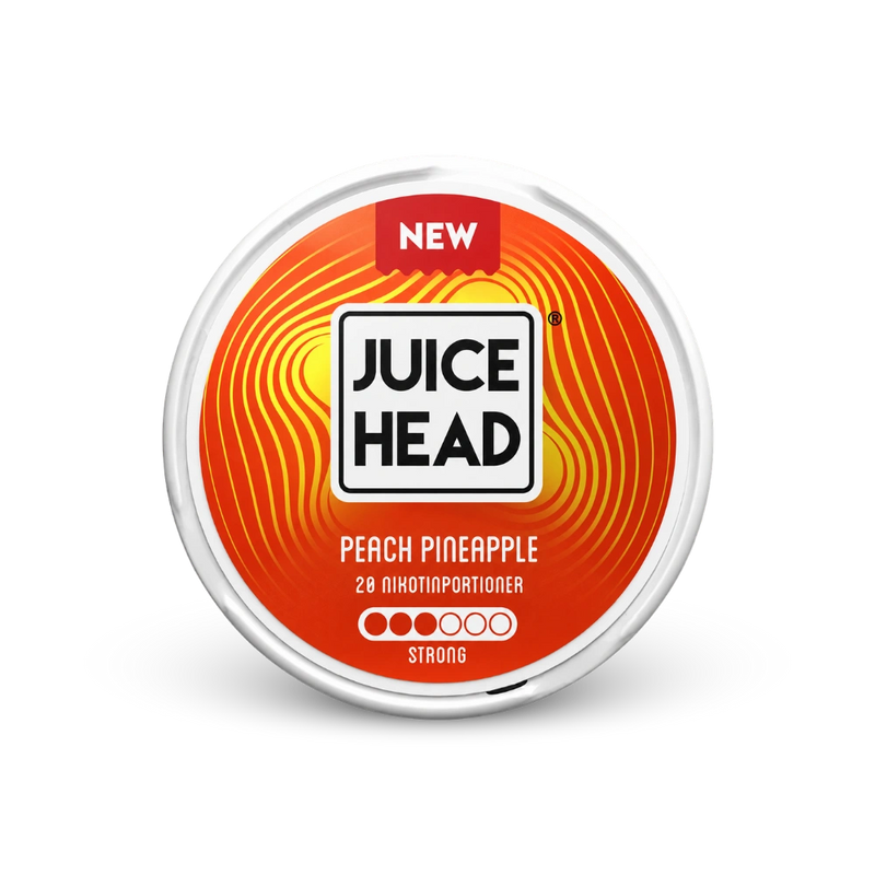 Juice Head Peach Pineapple Strong – puszka woreczków nikotynowych