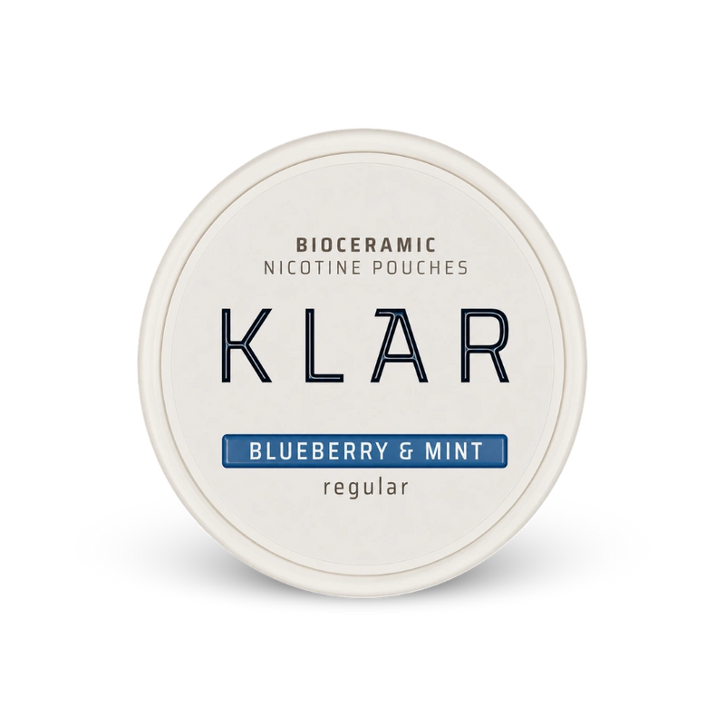 KLAR Blueberry Mint Regular Mini – puszka saszetki nikotynowej