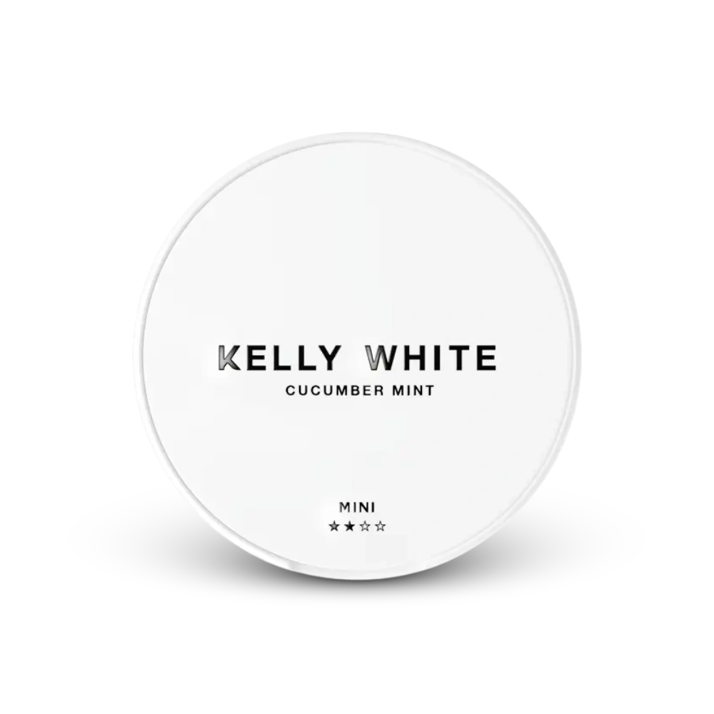 Kelly White Mini Cucumber Mint – puszka woreczków nikotynowych