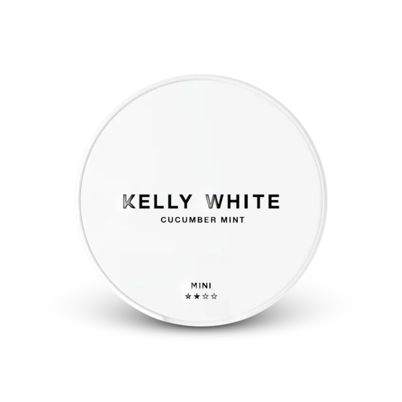 Kelly White Mini Cucumber Mint – puszka woreczków nikotynowych