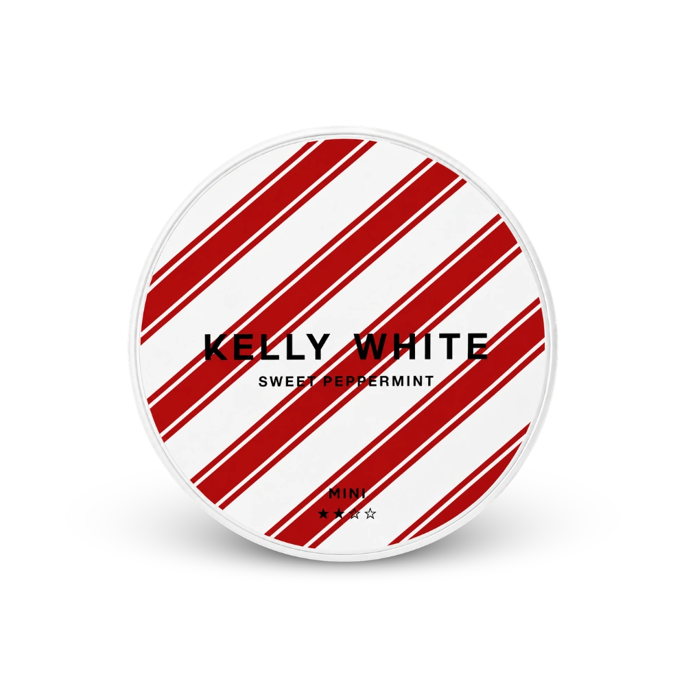 Kelly White Mini Sweet Peppermint – puszka saszetek nikotynowych