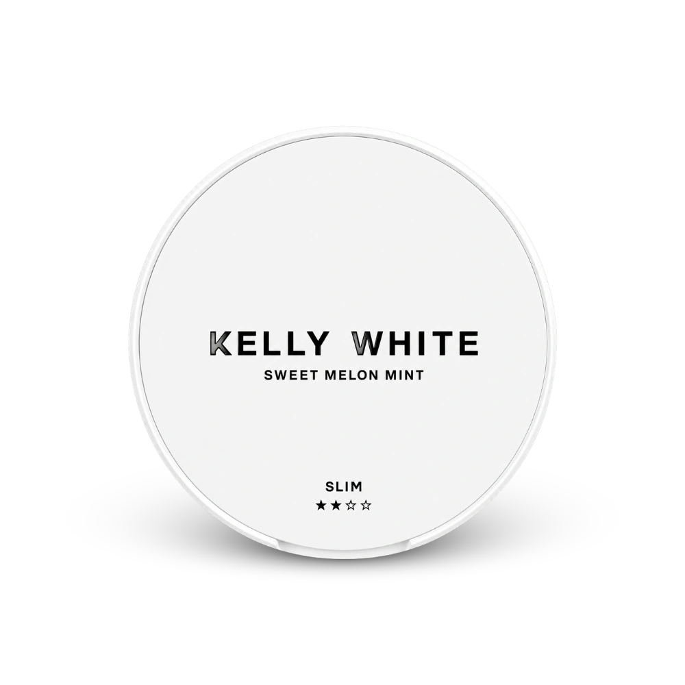 Kelly White Sweet Melon Mint Slim – puszka woreczków nikotynowych