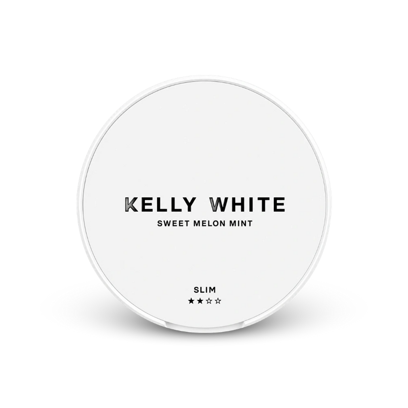 Kelly White Sweet Melon Mint Slim – puszka woreczków nikotynowych
