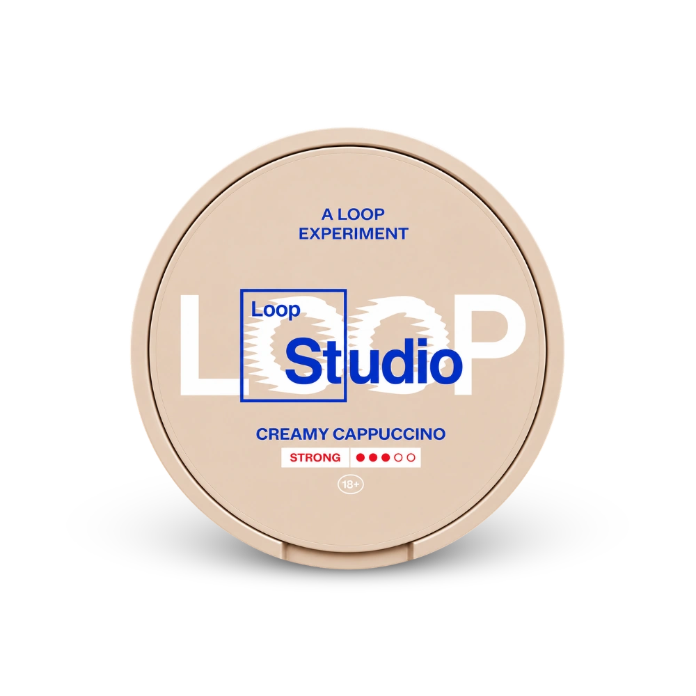 Loop Creamy Cappuccino Strong – puszka woreczków nikotynowych