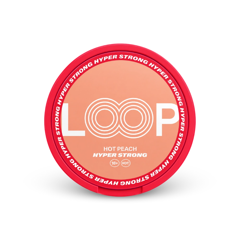 Loop Hot Peach Hyper Strong – puszka saszetek nikotynowych