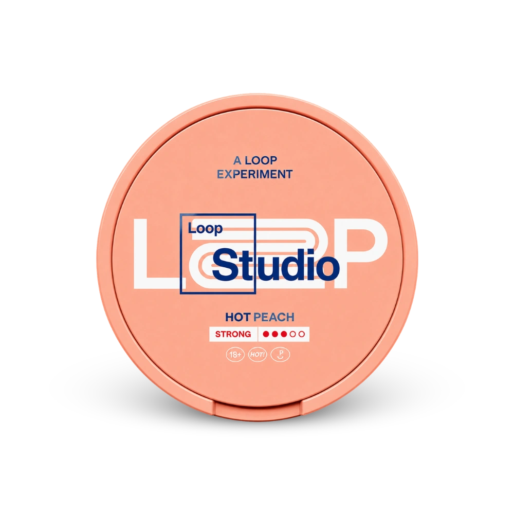Loop Hot Peach Strong – puszka woreczków nikotynowych