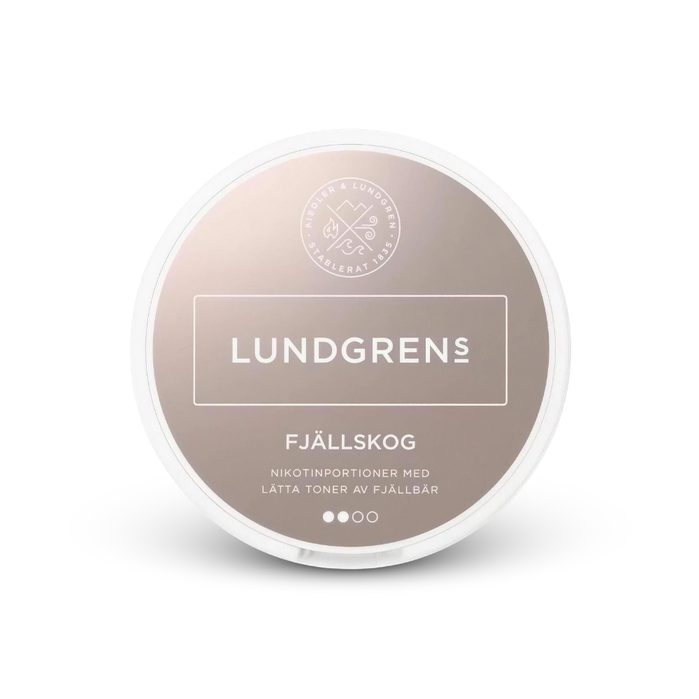 Lundgrens Fjällskog – puszka saszetekć nikotynowych