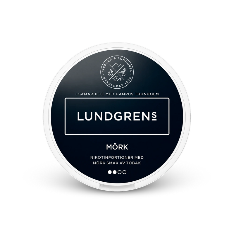 Lundgrens Mörk – puszka saszetki nikotynowej