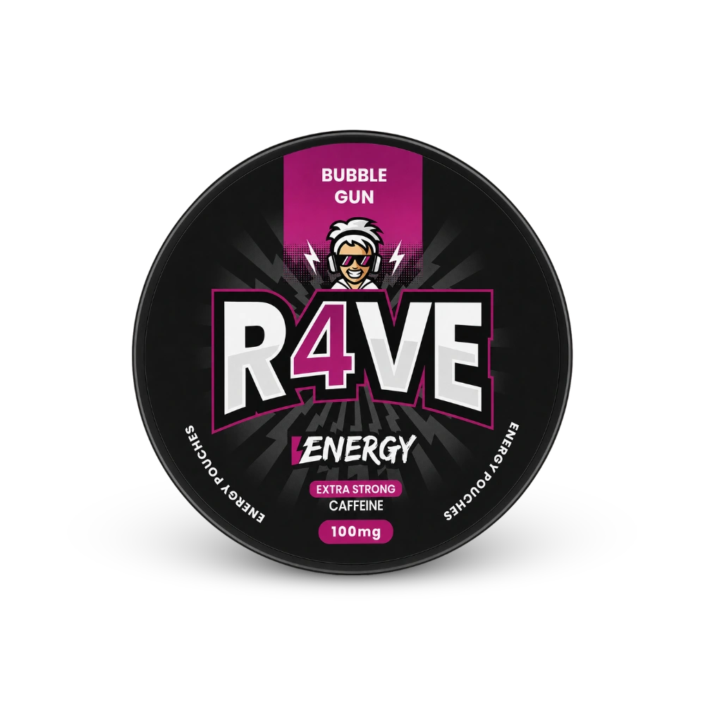 RAVE Energy Bubble Gun 100mg – puszka woreczków nikotynowych