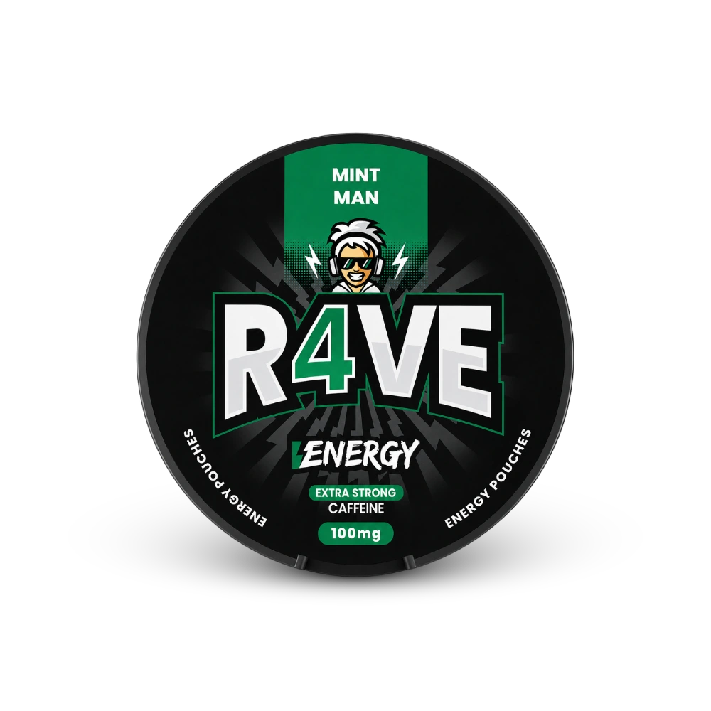 RAVE Energy Mint Man 100mg – puszka poduszeczek nikotynowych