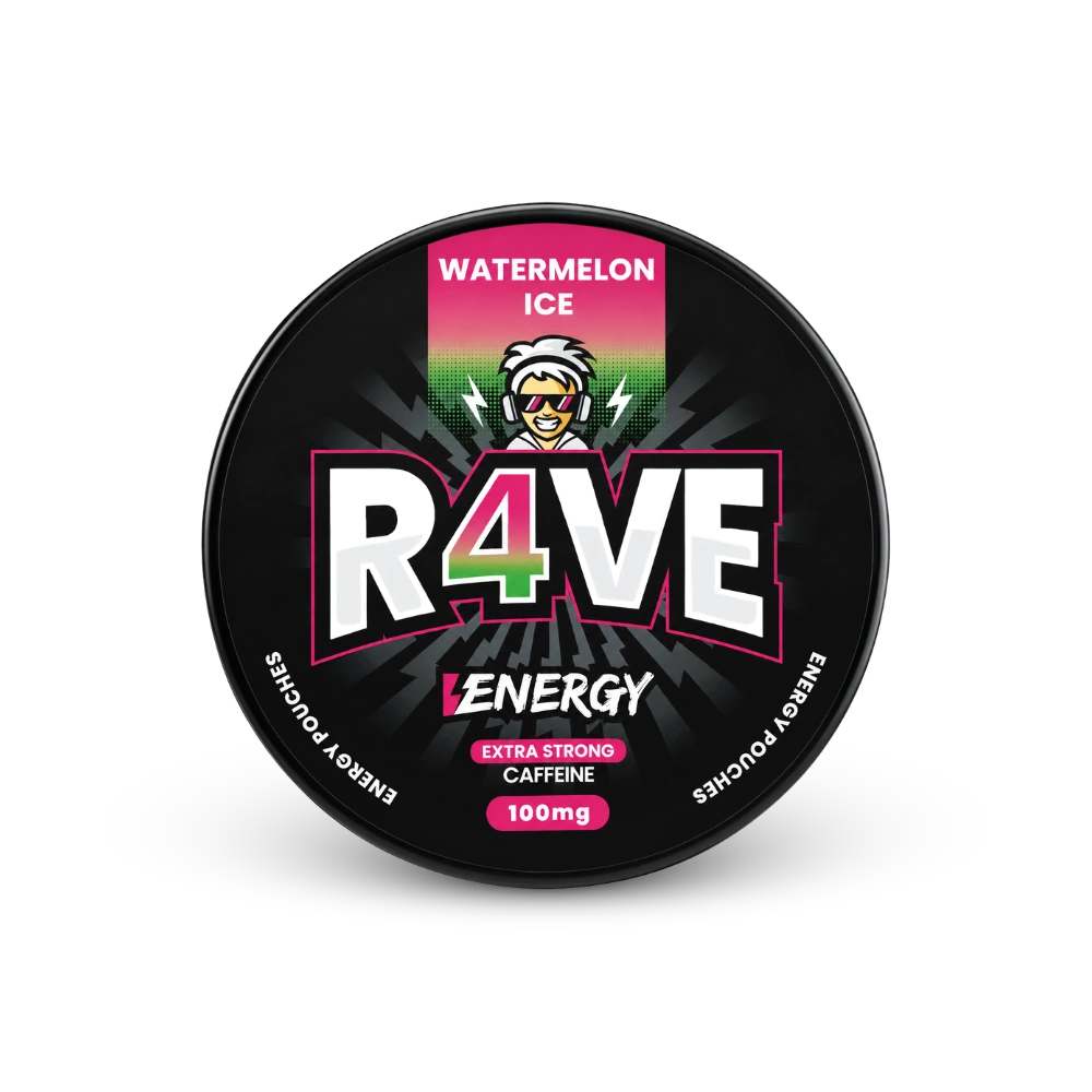 RAVE Energy Watermelon Ice 100mg – puszka saszeteknik nikotynowych