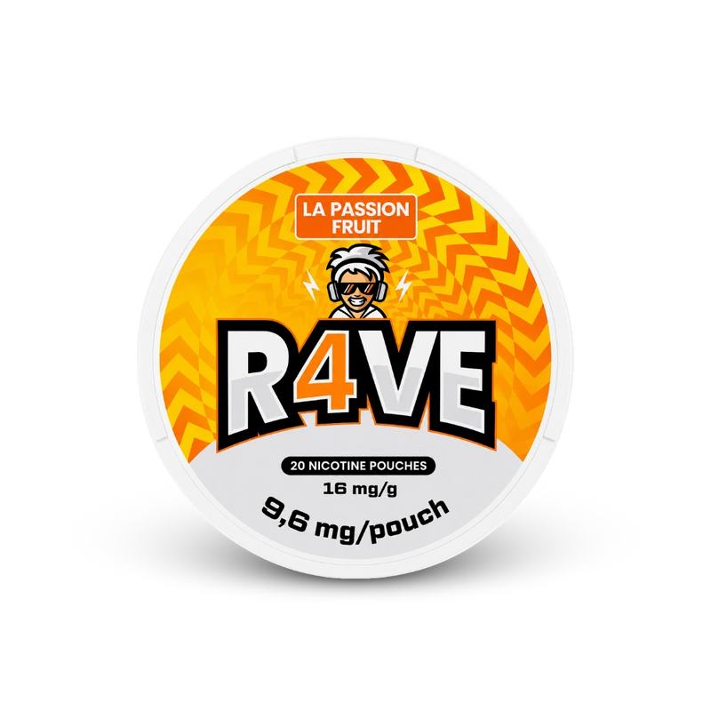 RAVE La Passion Fruit 16mg – puszka woreczków nikotynowych