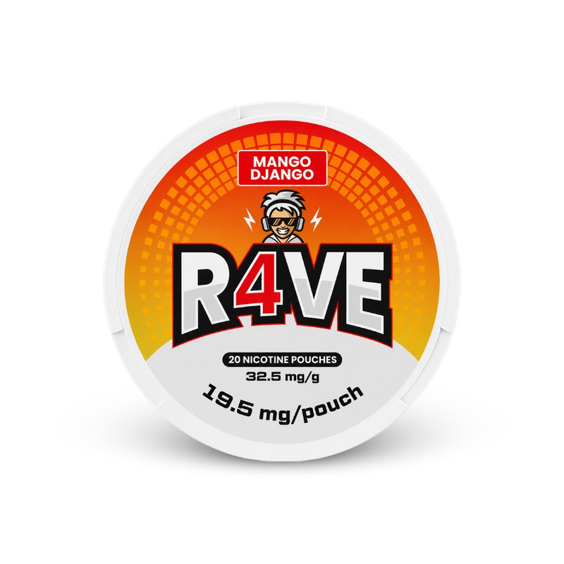 RAVE Mango Django 32.5mg – puszka saszetki nikotynowe
