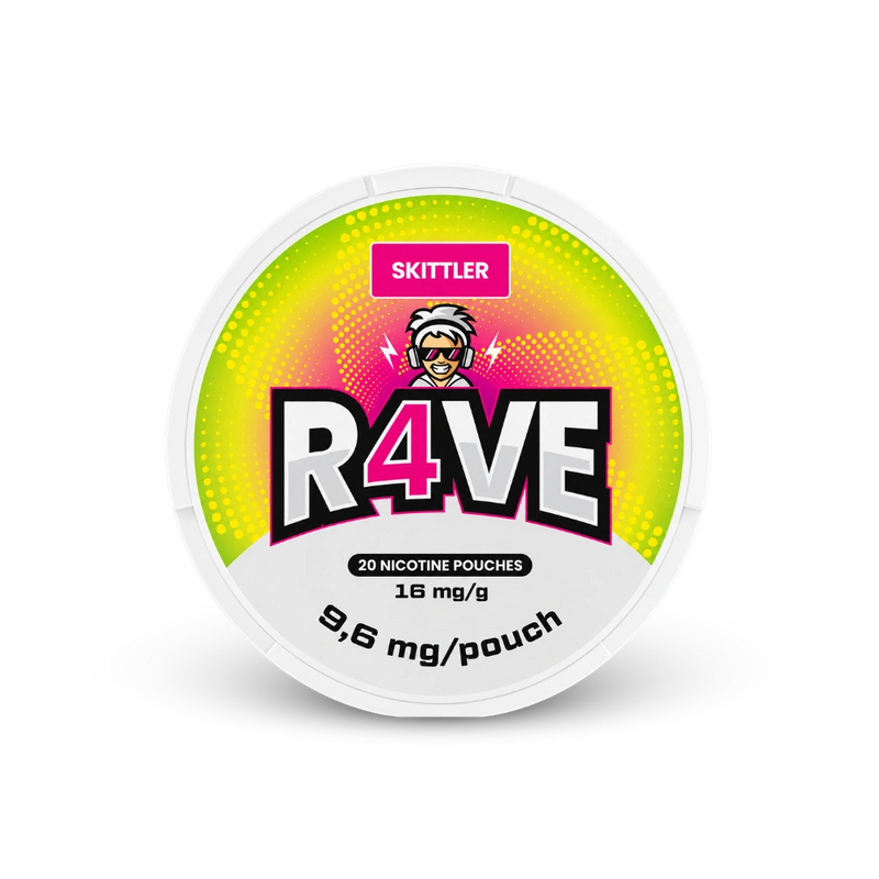 RAVE Skittler 16mg – puszka woreczków nikotynowych