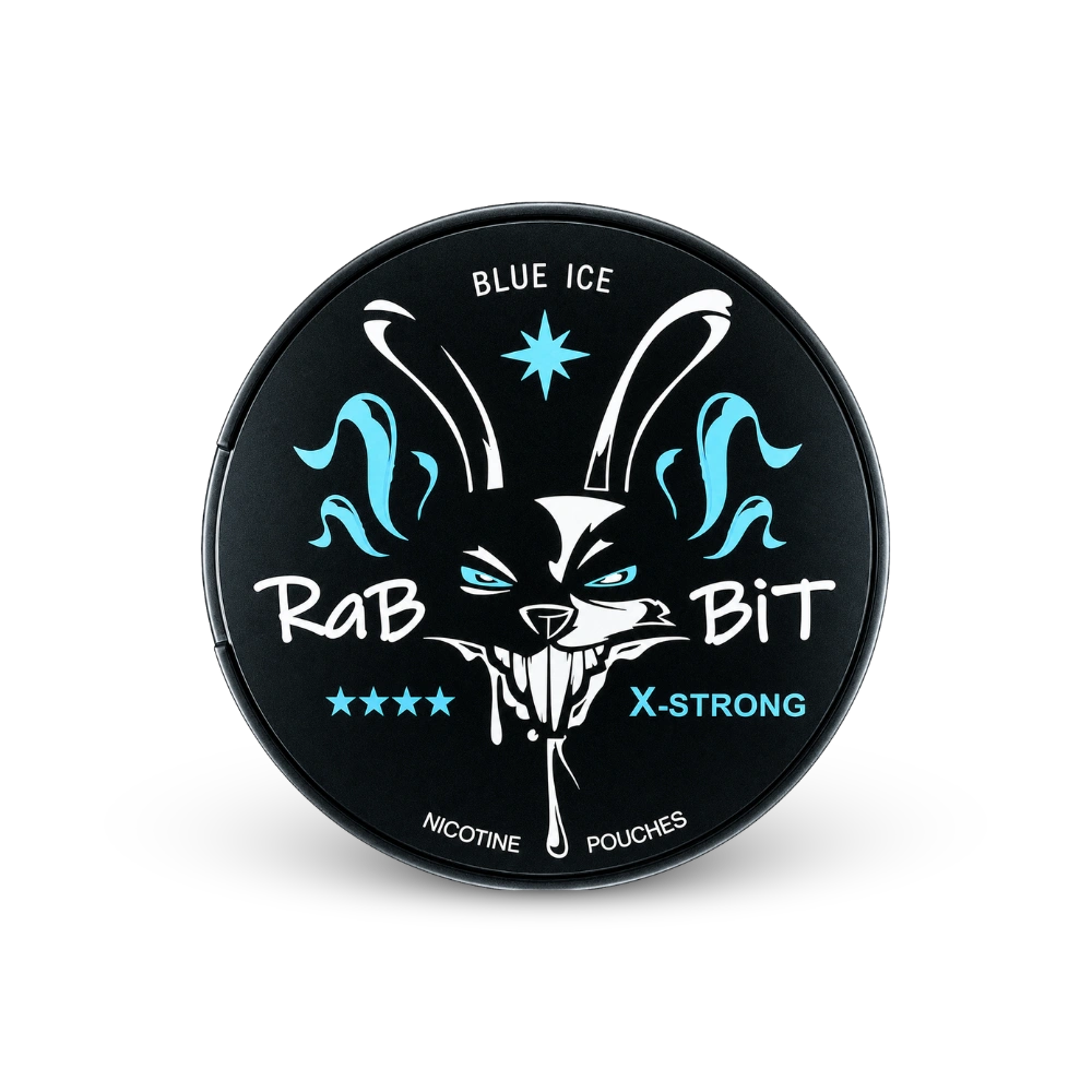RaBBiT Blue Ice X-Strong – puszka poduszeczek nikotynowych