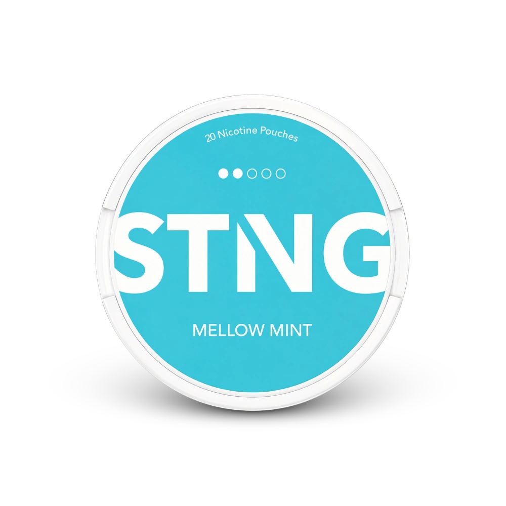 STNG Mellow Mint (EN) – puszka woreczków nikotynowych