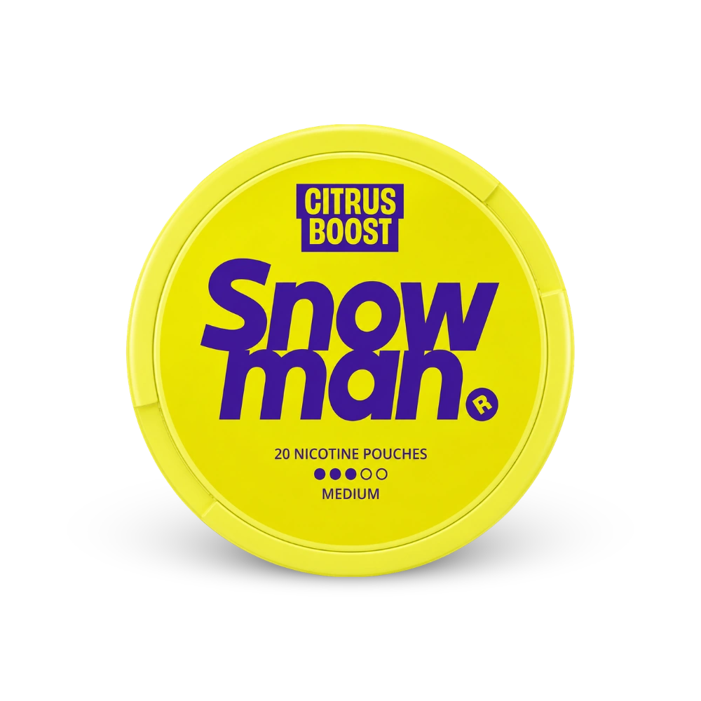 Snowman Citrus Boost 9mg – puszka saszetka nikotynowych