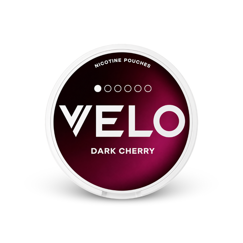 VELO Dark Cherry Mini – puszka poduszeczek nikotynowych