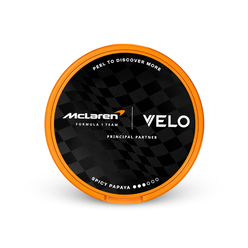 VELO McLaren Spicy Papaya Slim – puszka poduszeczek nikotynowych