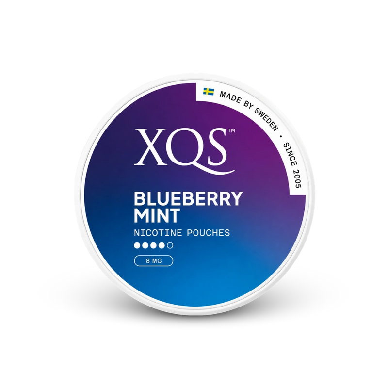 XQS Blueberry Mint Strong – puszka saszetek nikotynowych