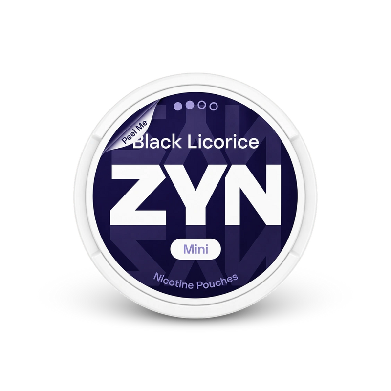ZYN Black Licorice Mini S2 – puszka torbielek nikotynowych