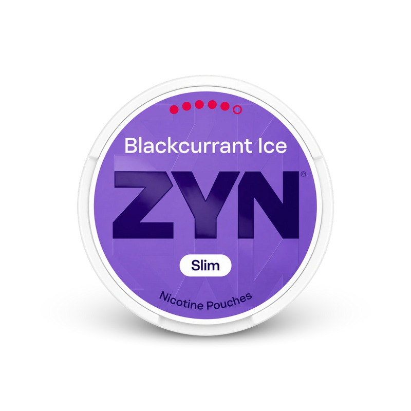 ZYN Blackcurrant Ice Slim S5 – puszka woreczków nikotynowych