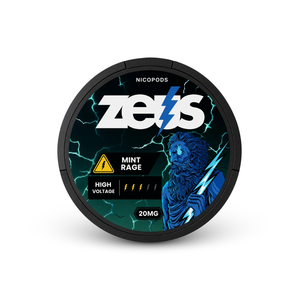 Zeus Mint Rage Strong – Aromat miętowy, Mocny, 20 woreczków/puszka