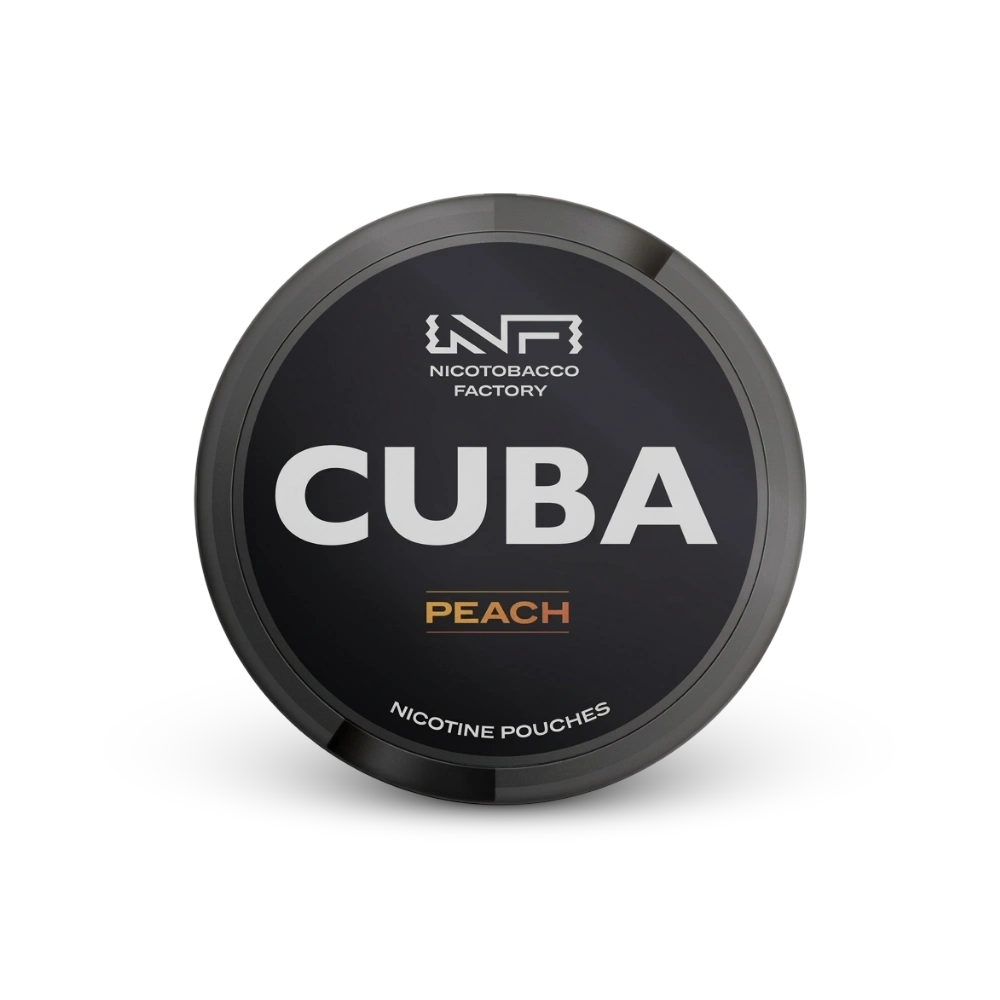 Cuba Black Peach – puszka woreczków nikotynowych