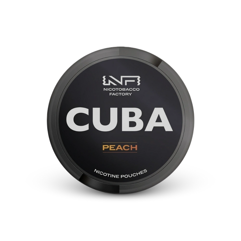 Cuba Black Peach – puszka woreczków nikotynowych