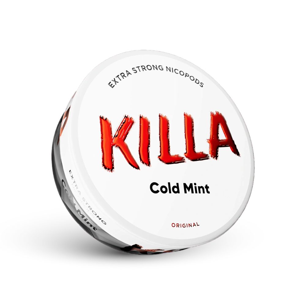 Killa Cold Mint Extra Strong Woreczki nikotynowe, Porcja o sile 16mg, Smak mięty