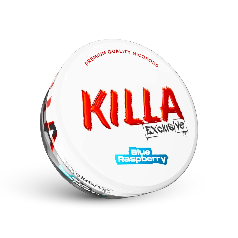 Saszetki nikotynowe Killa Exclusive Blue Raspberry Dose o smaku malinowo-borówkowym