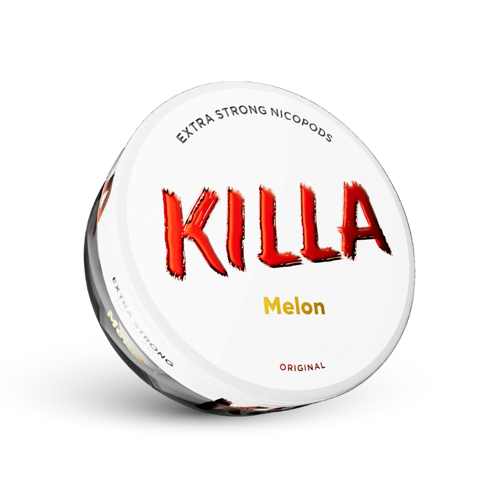 Killa Melon Extra Strong Nicotine Pouches Porcja o smaku melona, Format Oryginalny