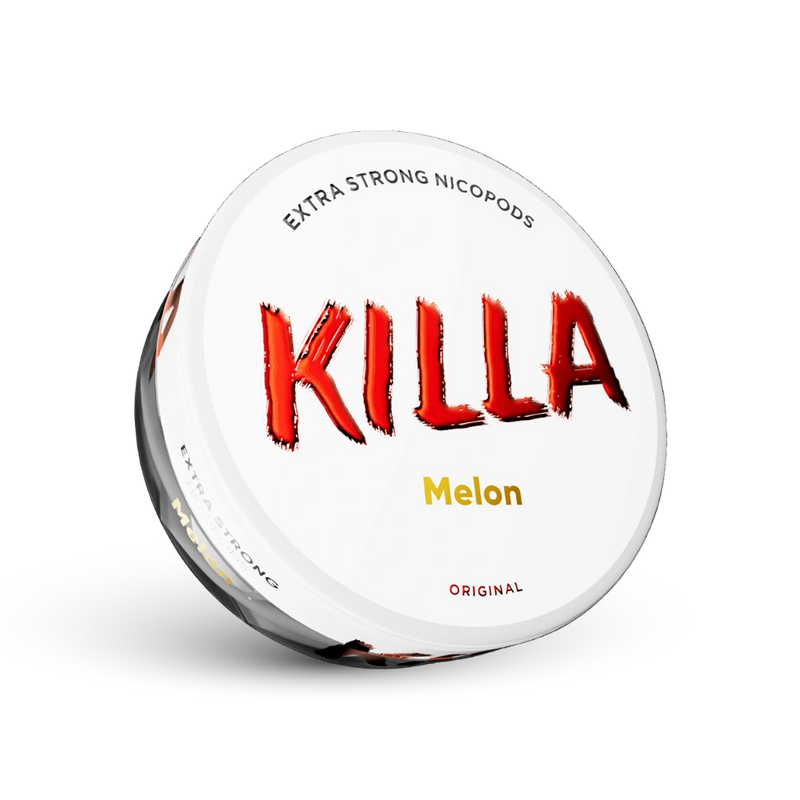 Killa Melon Extra Strong Nicotine Pouches Porcja o smaku melona, Format Oryginalny