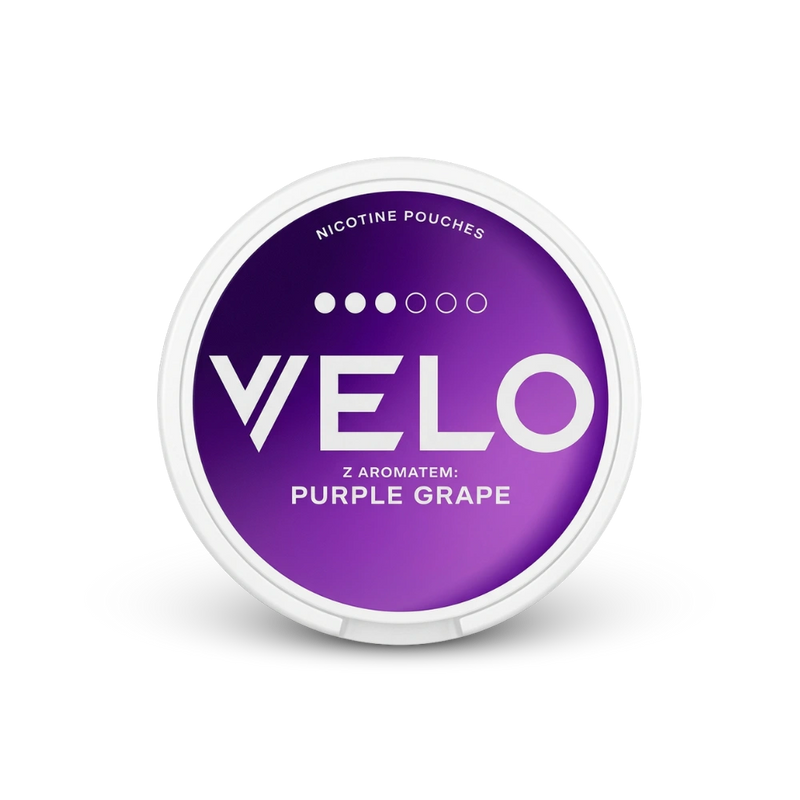VELO Purple Grape – puszka poduszeczek nikotynowych