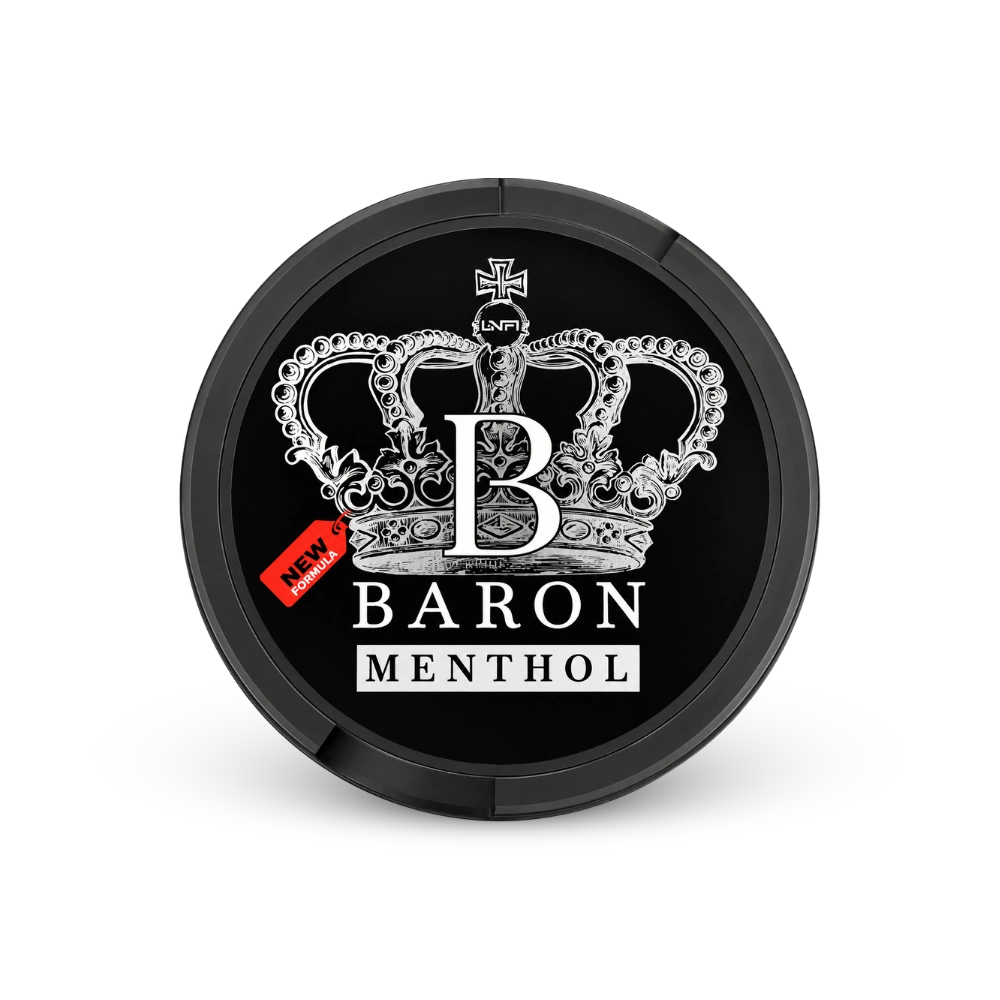 Baron Menthol – nicotine pouch can