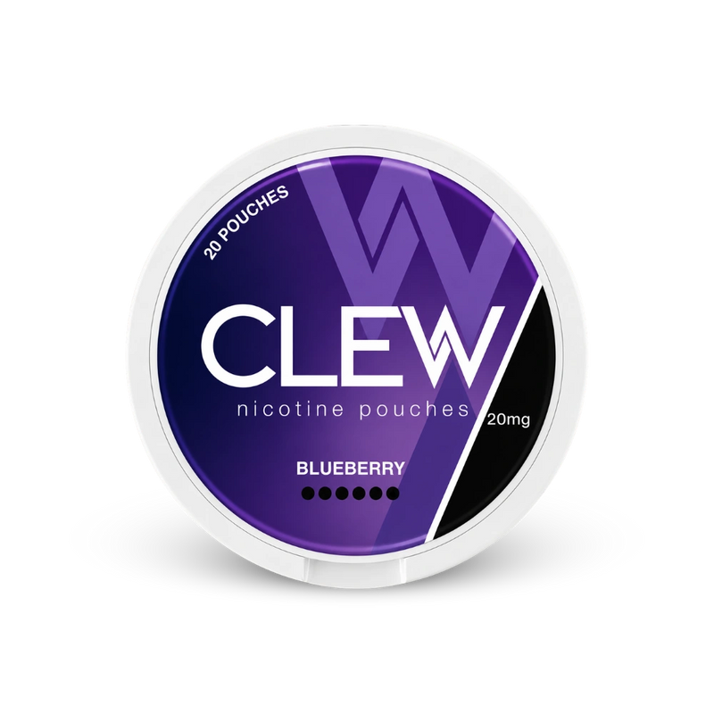 CLEW Blueberry 20mg – puszka woreczków nikotynowych