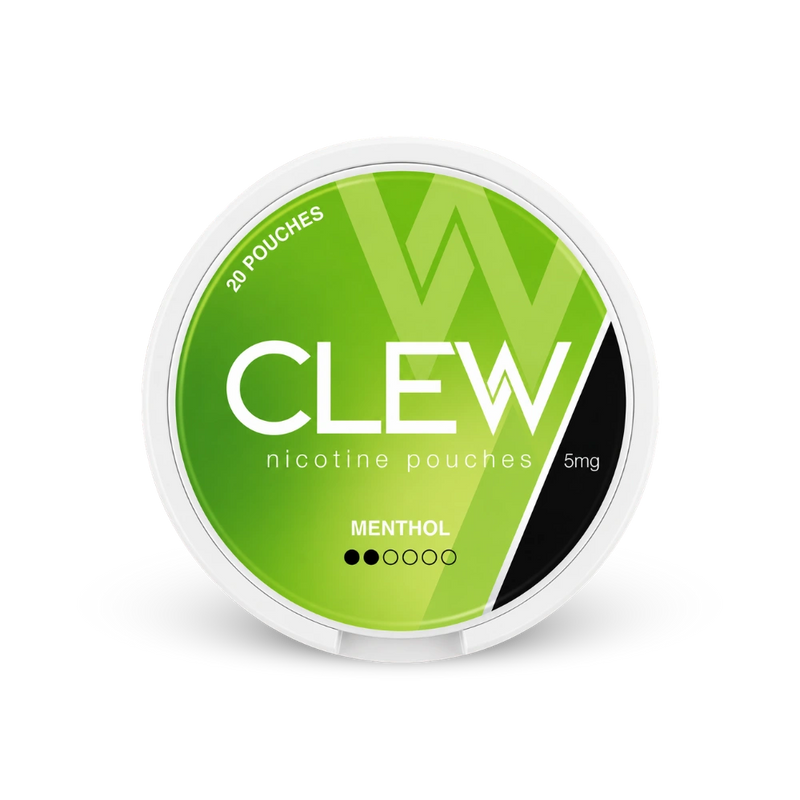 CLEW Menthol 5mg – puszka woreczków nikotynowych