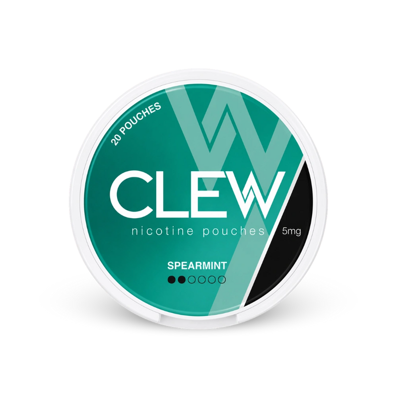 CLEW Spearmint 5mg – puszka woreczków nikotynowych