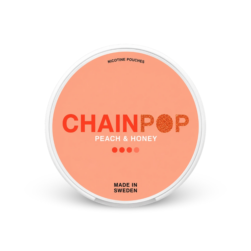 Chainpop Peach Honey – puszka saszetek nikotynowych