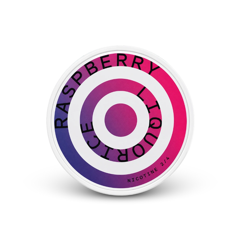HELWIT Raspberry Liquorice Slim – puszka woreczków nikotynowych