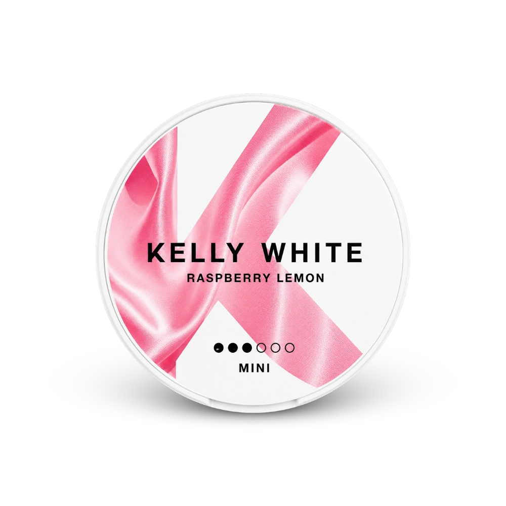 Kelly White Raspberry Lemon Mini – puszka woreczków nikotynowych