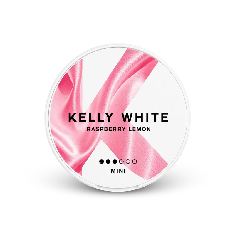 Kelly White Raspberry Lemon Mini – puszka woreczków nikotynowych