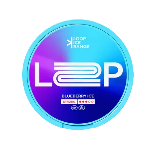 LOOP Ice Range Blueberry Ice Nicotine Pouches Dose Strong Siła